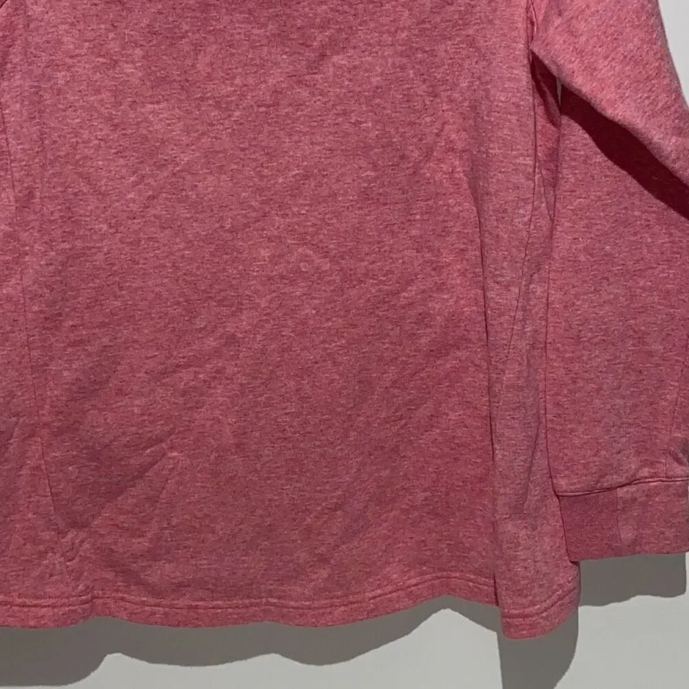 Nike Women's Pink Raglan Sleeve Cropped Hooded Sweatshirt Size Large‎